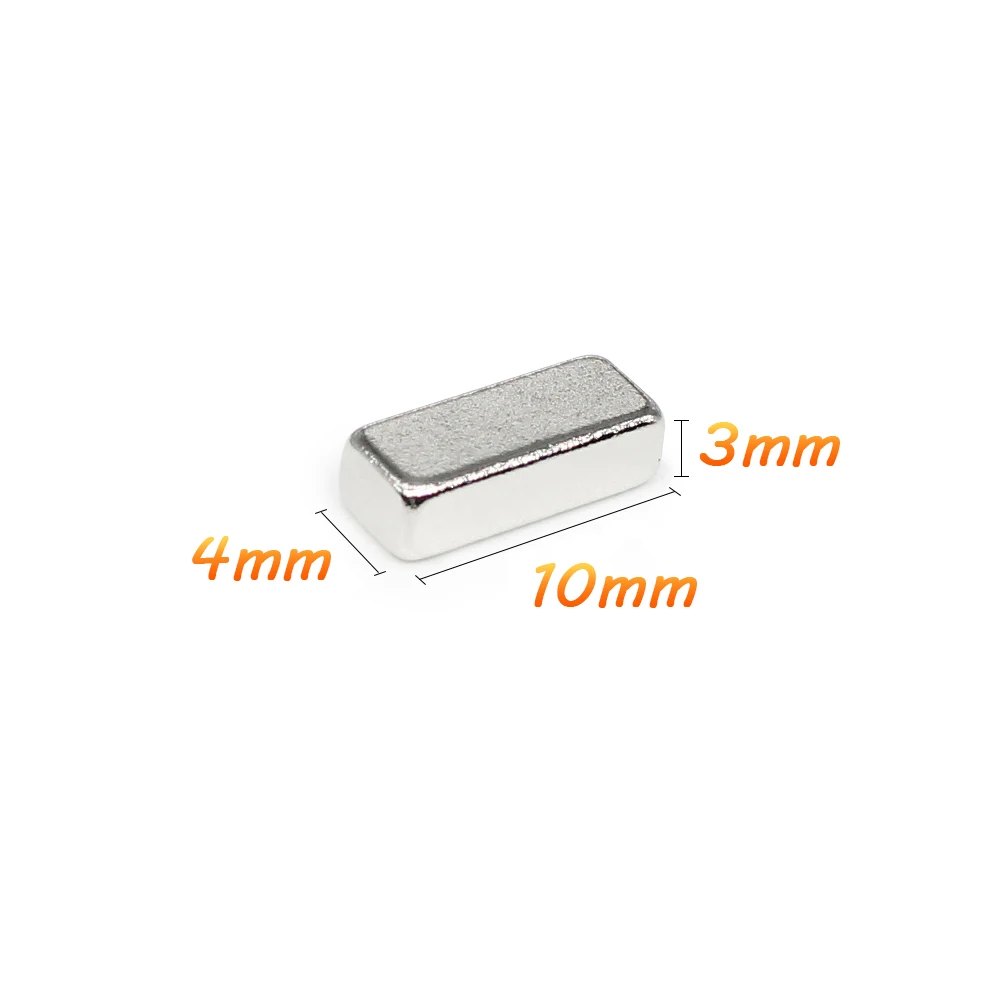 

10/20/50/100/200/300/500PCS 10x4x3 Quadrate Strong Powerful Magnets N35 10x4x3mm Block Rare Earth Neodymium Magnet Sheet 10*4*3