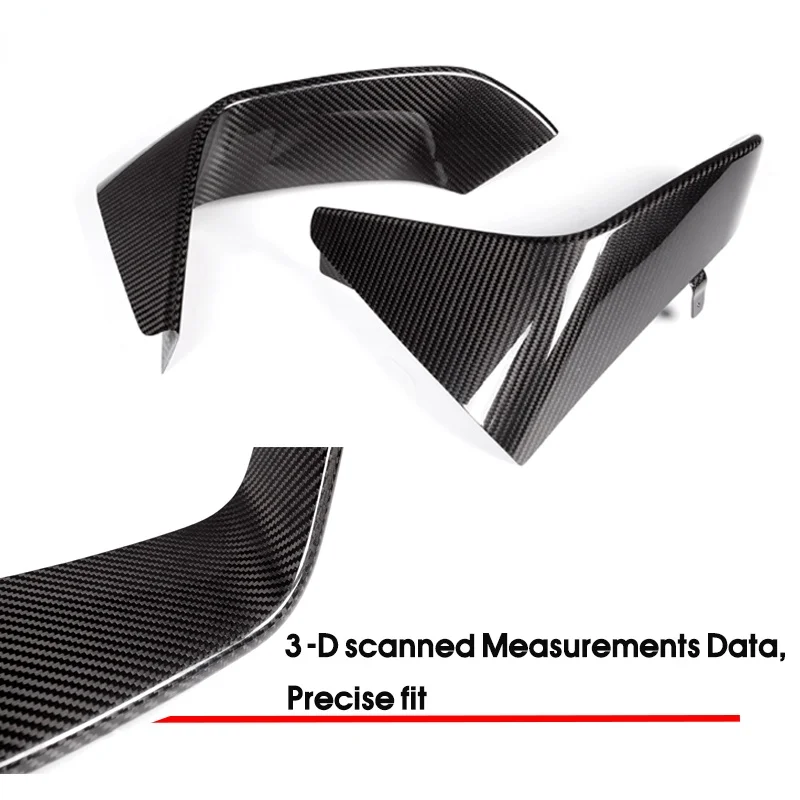 2 шт. сухое углеродное волокно передний бампер спойлер разветвители для BMW F80 F82 F83