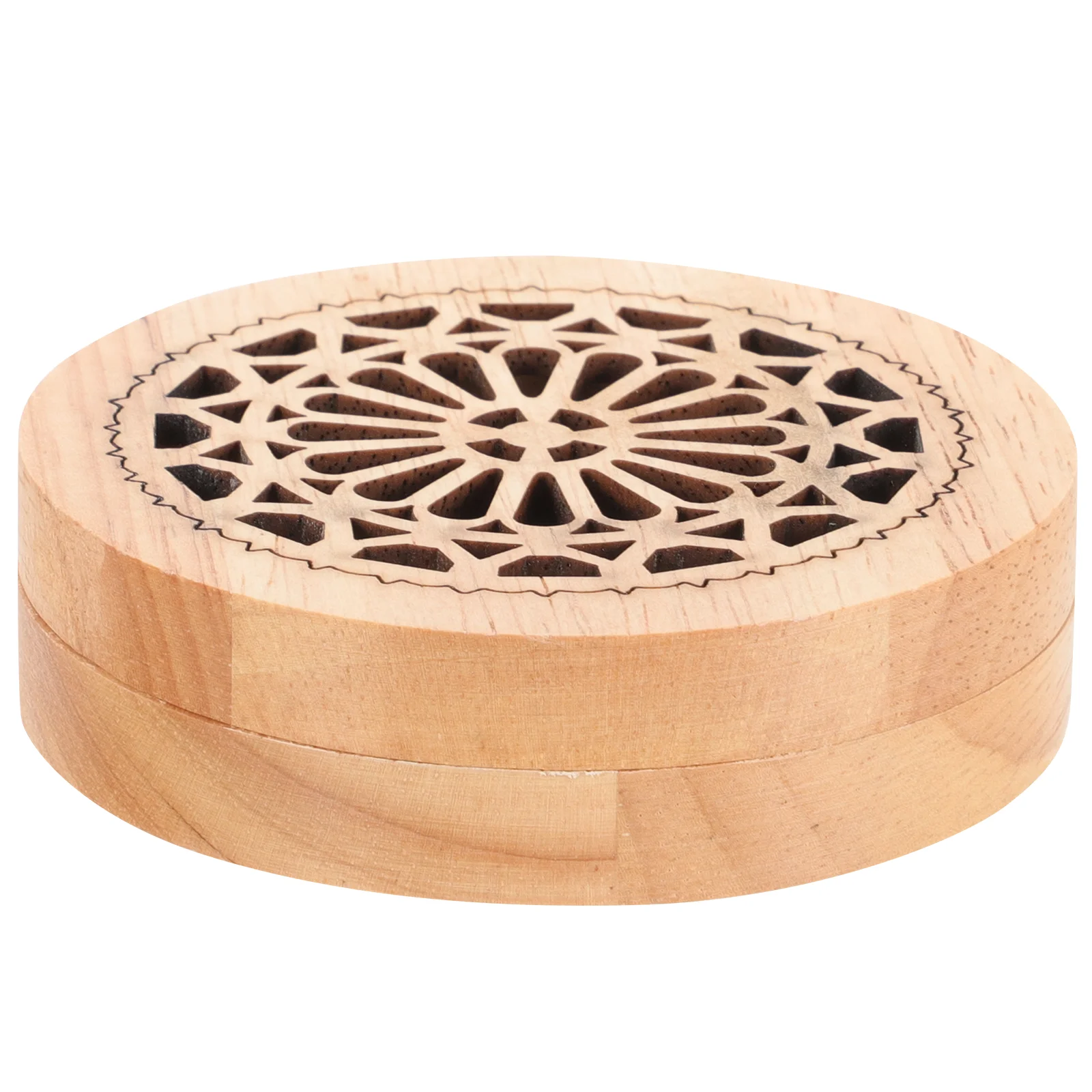 

Wooden Coil Burner Round Aromatherapy Box Burner For Coil Hollow Wooden Creative Furnace Creative Furnace