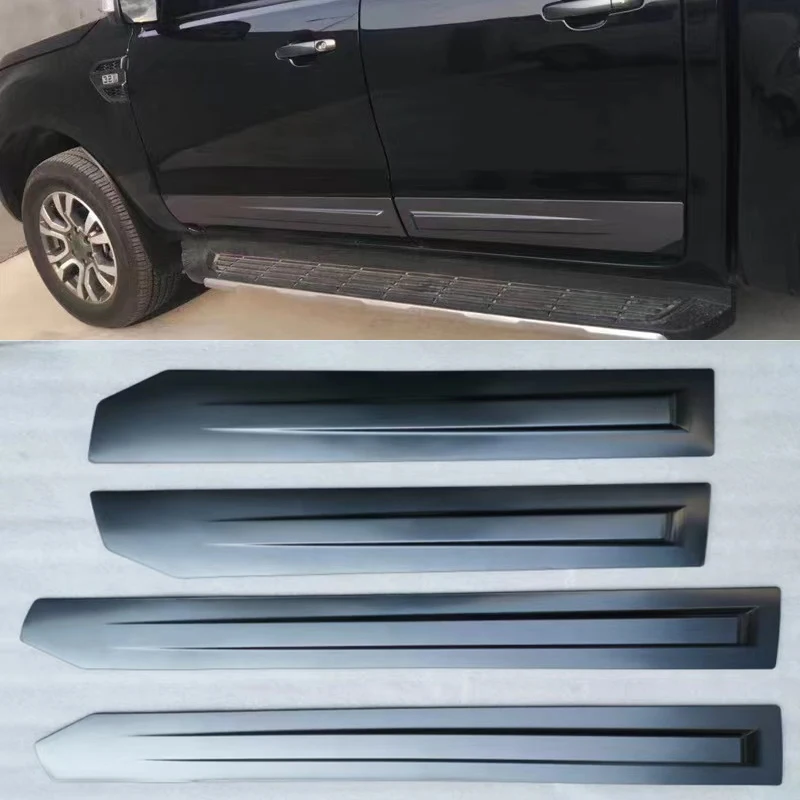 

Car Pickup Door Trim Cover 4X4 Accessories ABS Side Door Mounding Cover Body Cladding For Ford Ranger T6 T7 T8 2012-2022