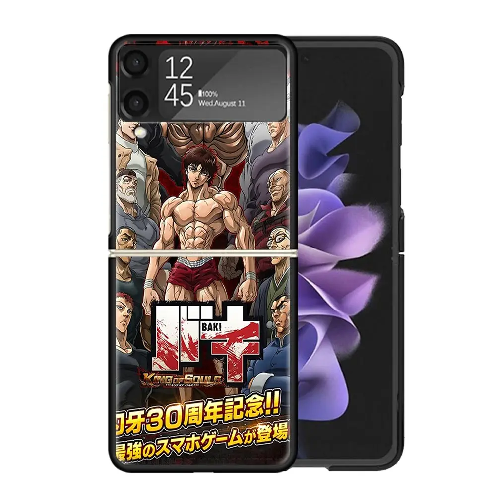 Оригинальный чехол Baki the Grappler в стиле аниме для телефона Samsung Galaxy Z Flip4 Flip5 Flip3 чехлы