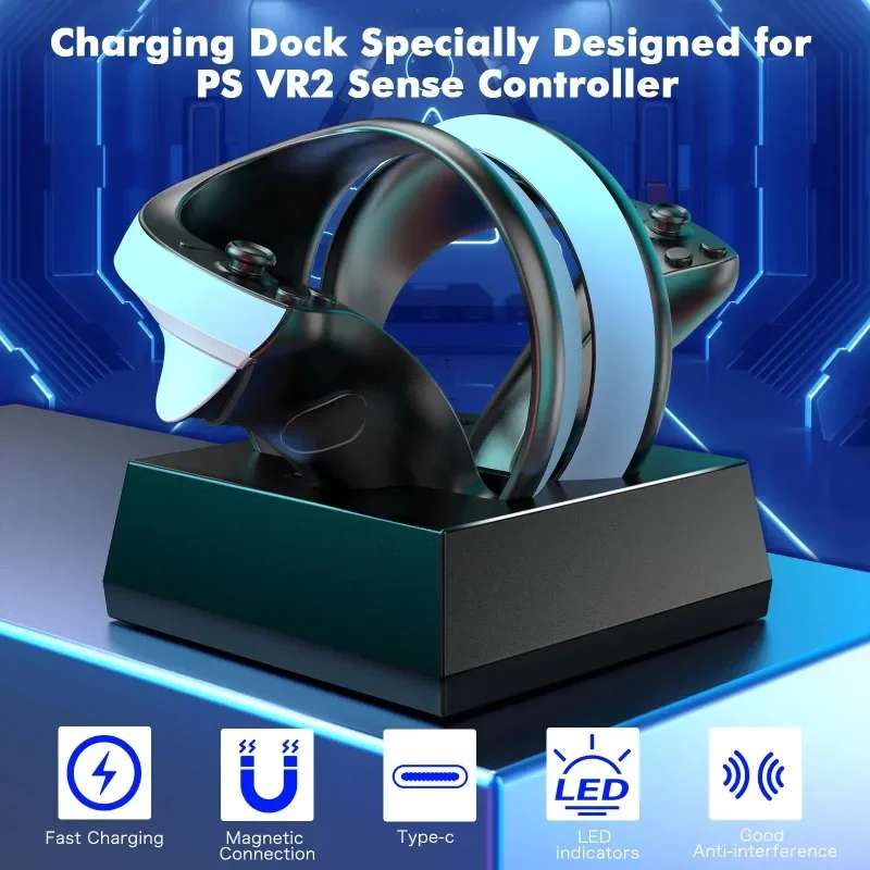 Магнитная зарядная станция VITCOCO со светодиодной подсветкой для индукционного