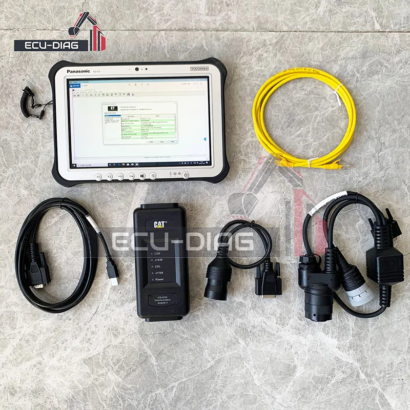 Фото 478-0235 Диагностический инструмент CAT ET4 с планшетом 2023A Адаптер Ethernet-коммуникаций программного обеспечения для тяжелых грузовиков Caterpillar №2