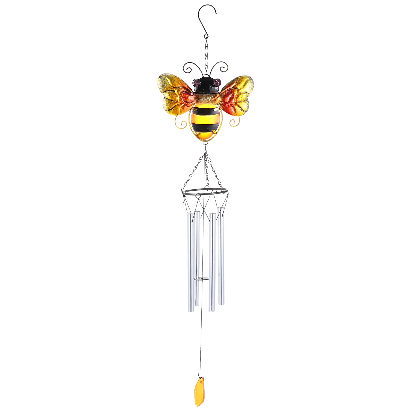 

Home Decorations Bee Wind Chime Delicate Lucky 75x17cm Craft Gift Balcony Iron Garden Bell