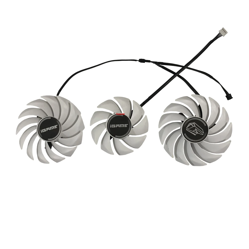 

75MM*1+85MM*2 Graphics Card Fan GPU Cooler For Colorful iGame RTX3070 GeForce RTX 3070 3060 Ti Ultra W OC VGA Video Replace