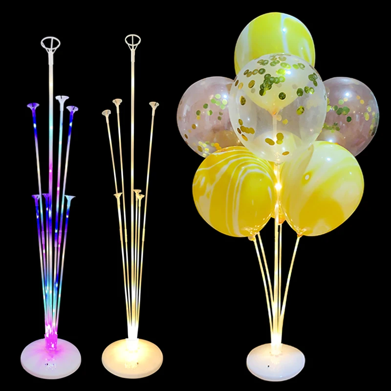 

Balloons Stand Column 7/13/19 Tube Balloon Holder Glue Dot Clip Kids Birthday Party Eid Baby Shower Wedding Decorations Supplies