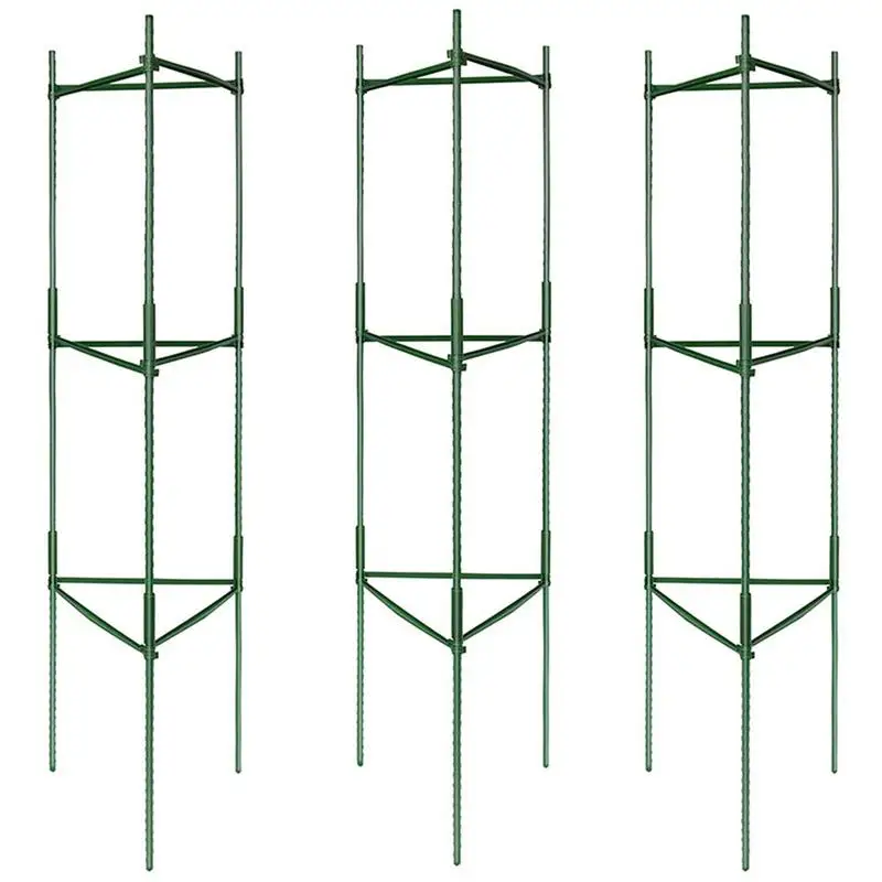 Strong Alloy Tomato Cage Climbing Plant Enclosure Climbing Plant Trellis Assemble Portable Flowers Stand Rings Cages For Garden