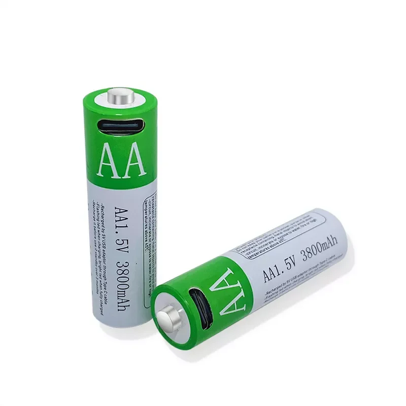 

New 1.5V AA Rechargeable Battery 3800mAh USB Rechargeable AA Battery Lithium Polymer Battery Quick Charging by Micro USB Cable