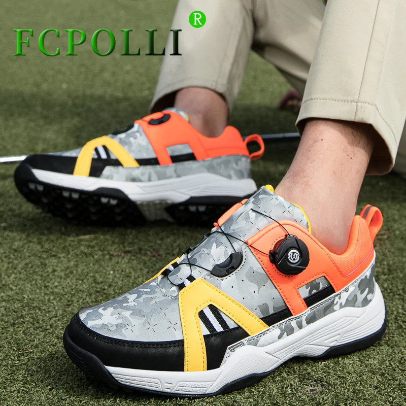 

2022 Spring Golf Shoes for Men Gray White Golf Training Female Comfortable Golf Sneakers Men Professional Gym Shoes For Women
