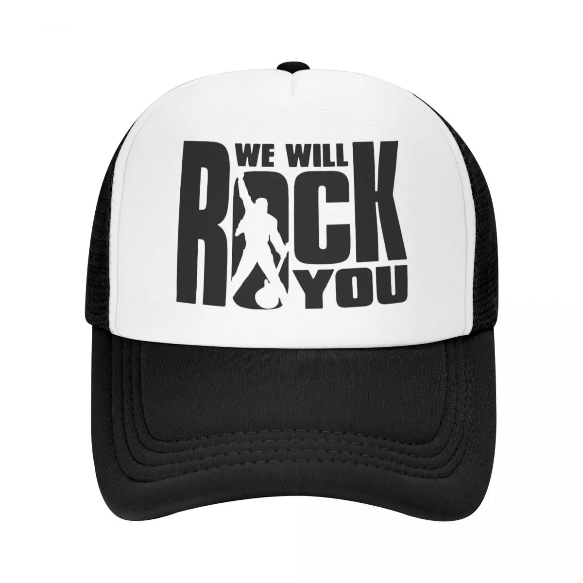 

Персонализированная бейсболка We Will Rock You, женская, мужская, дышащая, королевская, рок-группа, Кепка-тракер, уличная