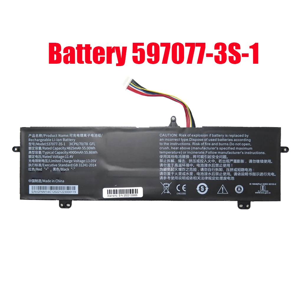 Аккумулятор для ноутбука 597077-3S-1, 11,55 в, 5900 мАч, Вт/ч, 11 контактов, 9 линий, Новинка