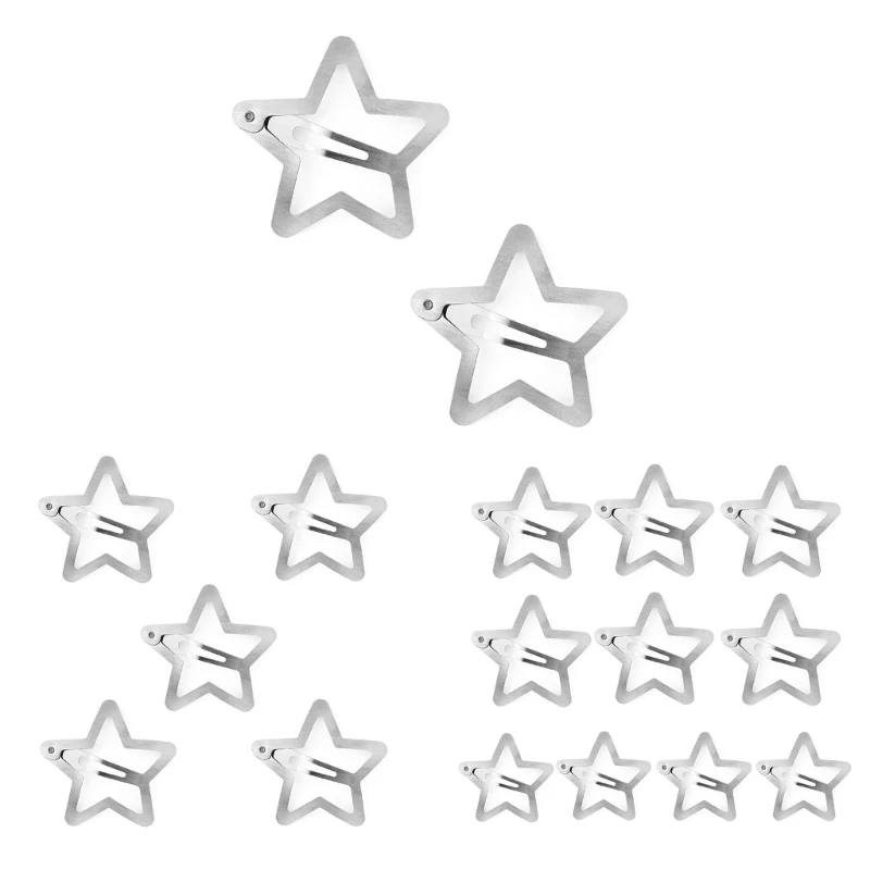 

All-match Hair Clip for Girls Metallic Style Cute Star Teens Hair Accessories 264E