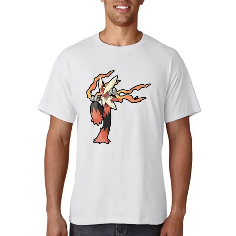 

Men tshirt Mega Blaziken Unisex T Shirt women T-Shirt tees top cotton tshirt men summer fashion t-shirt euro size