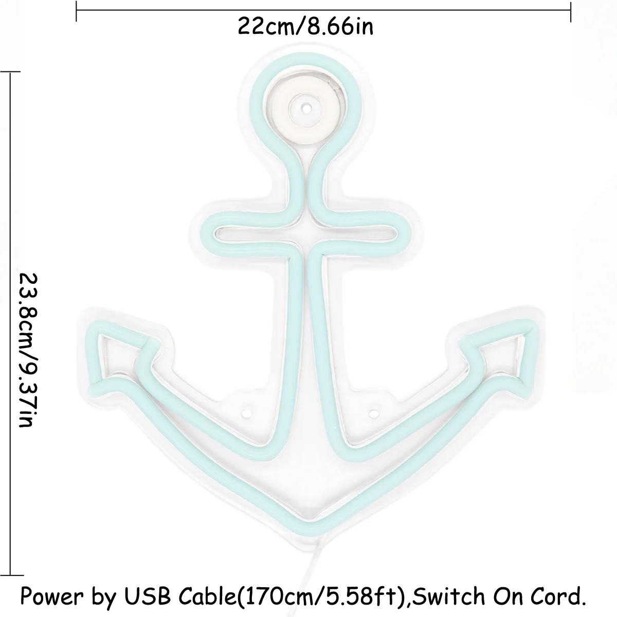 Рисунок 2 - необычная настенная лампа с якорями