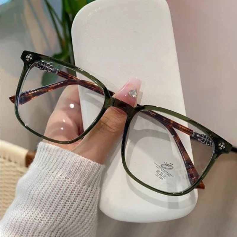 НОВЫЕ модные простые прямоугольные очки для женщин чтения из смолы