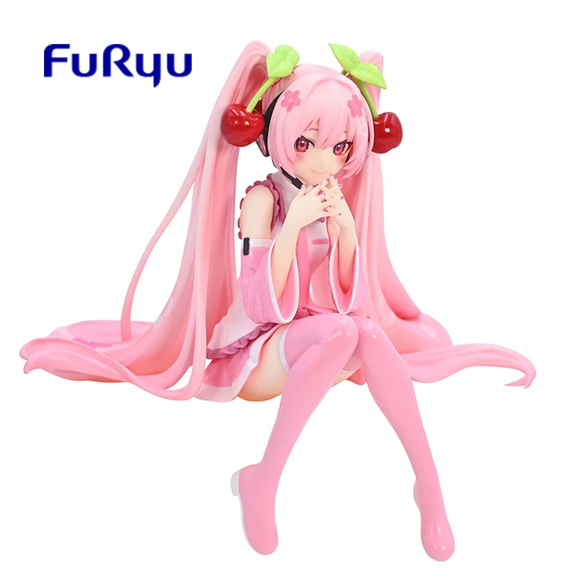 

В наличии FuRyu Vocaloid Hatsune Miku Sakura 2023 Ver. Фигурка лапши фигурка кавайная кукла Оригинальные фигурки аниме модели игрушки