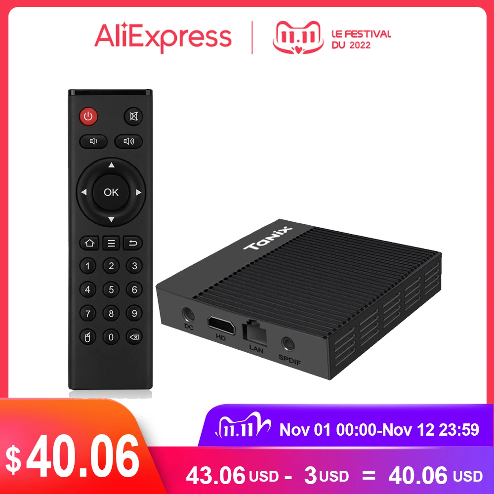 

ТВ-приставка 2T2R Tanix X4 Amlogic S905X4, Android, поддержка AV1 H.265 8K, Google Voice, Youtube, медиаплеер, 4 Гб, 32 ГБ, 64 ГБ