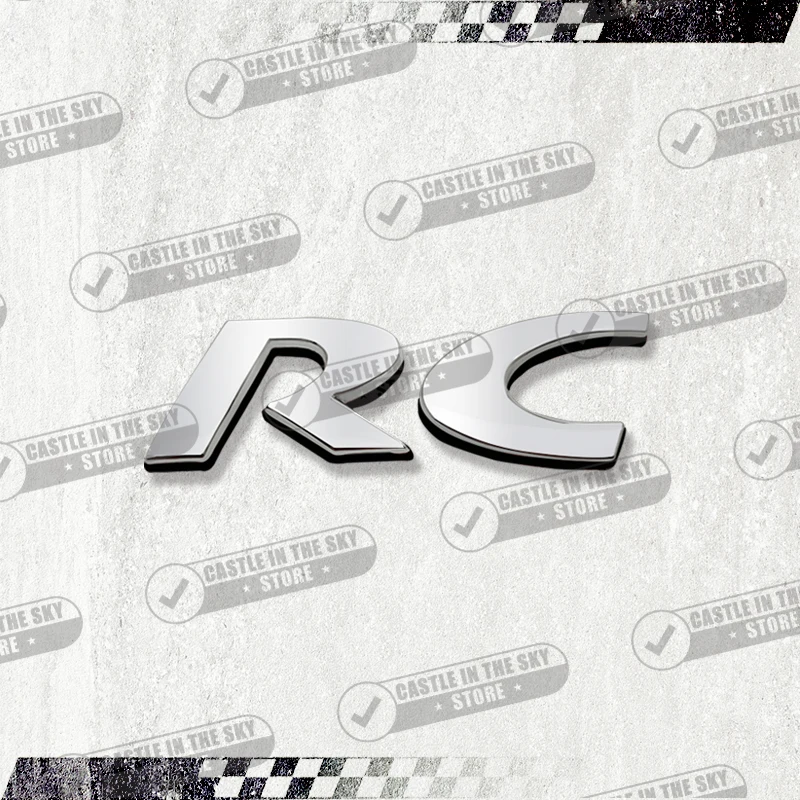 

3D Автомобильная наклейка RC CC металлический задний значок наклейка для Peugeot 308 306 307 207 208 3008 407 508 2008 4008 5008 RCZ аксессуары