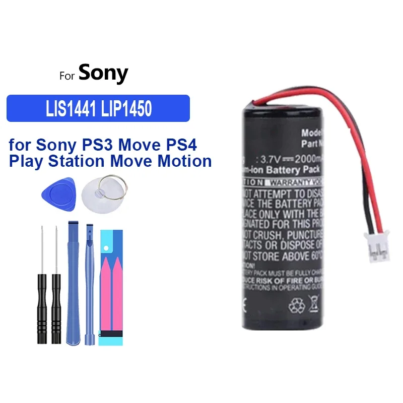 LIS1441 LIP1450 2000 мАч Портативный аккумулятор для Sony PS3 Move PS4 PlayStation Контроллер движения