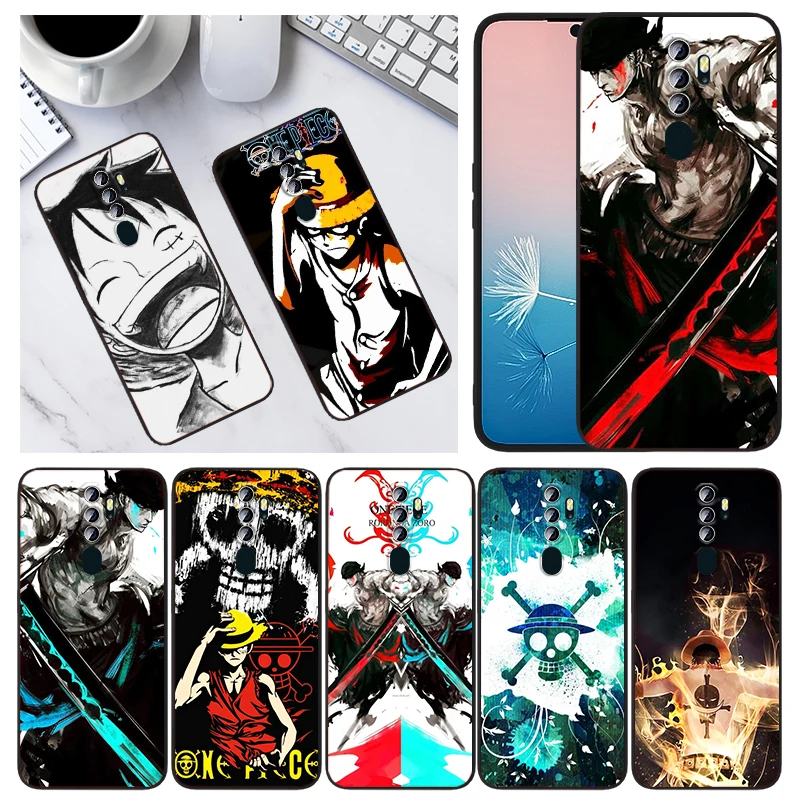 

Anime One Piece For OPPO A94 A93 A74 A73 A72 A53S A53 A55 A31 A16K A12E A1K A12 A11 A9 A5 2020 Black Phone Case Capa