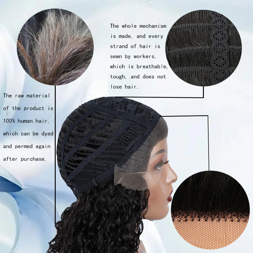 Замечательный парик с вырезами фальшивой бразильские парики из человеческих