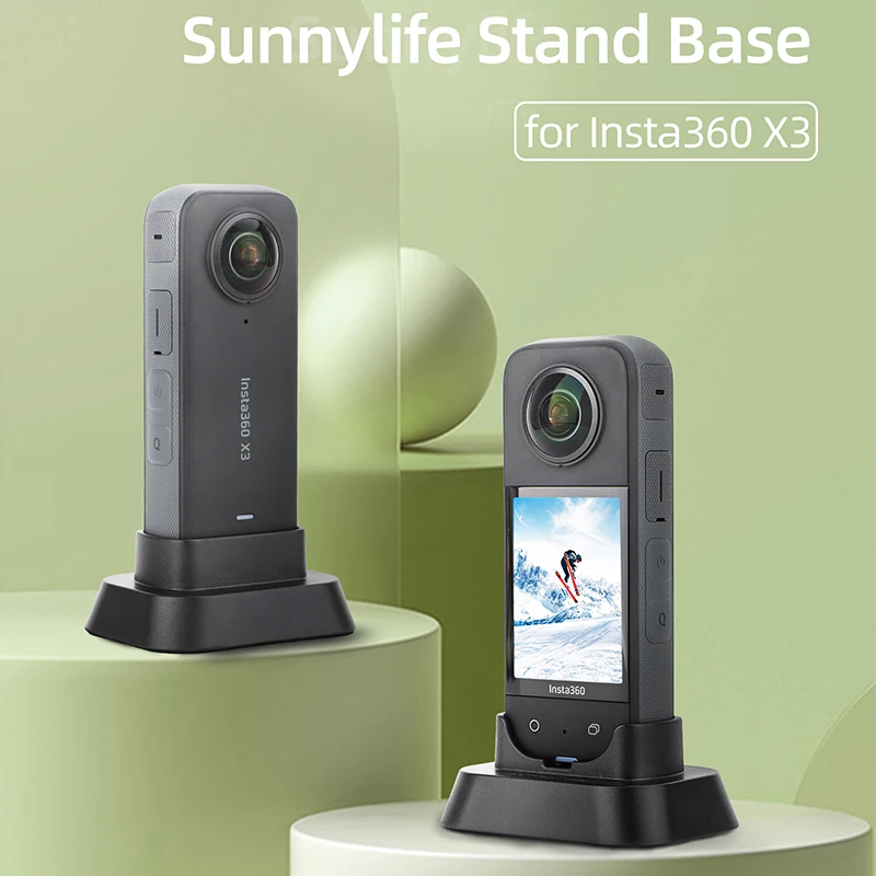 

For Insta360 X3 Accessories Base Panorama Camera Desktop Support Vertical Base Anti-dirt and Anti-scratch Shooting Accessories