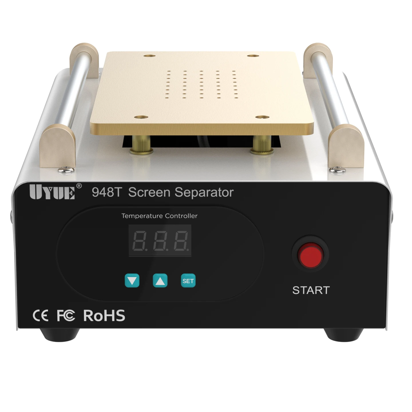 UYUE 948T 40 °-200 ° C 400W 8 дюймов Макс. Мобильный телефон сенсорный экран, нагревательный сепаратор, встроенное оборудование для вакуумного насоса, ремонт жк-экрана
