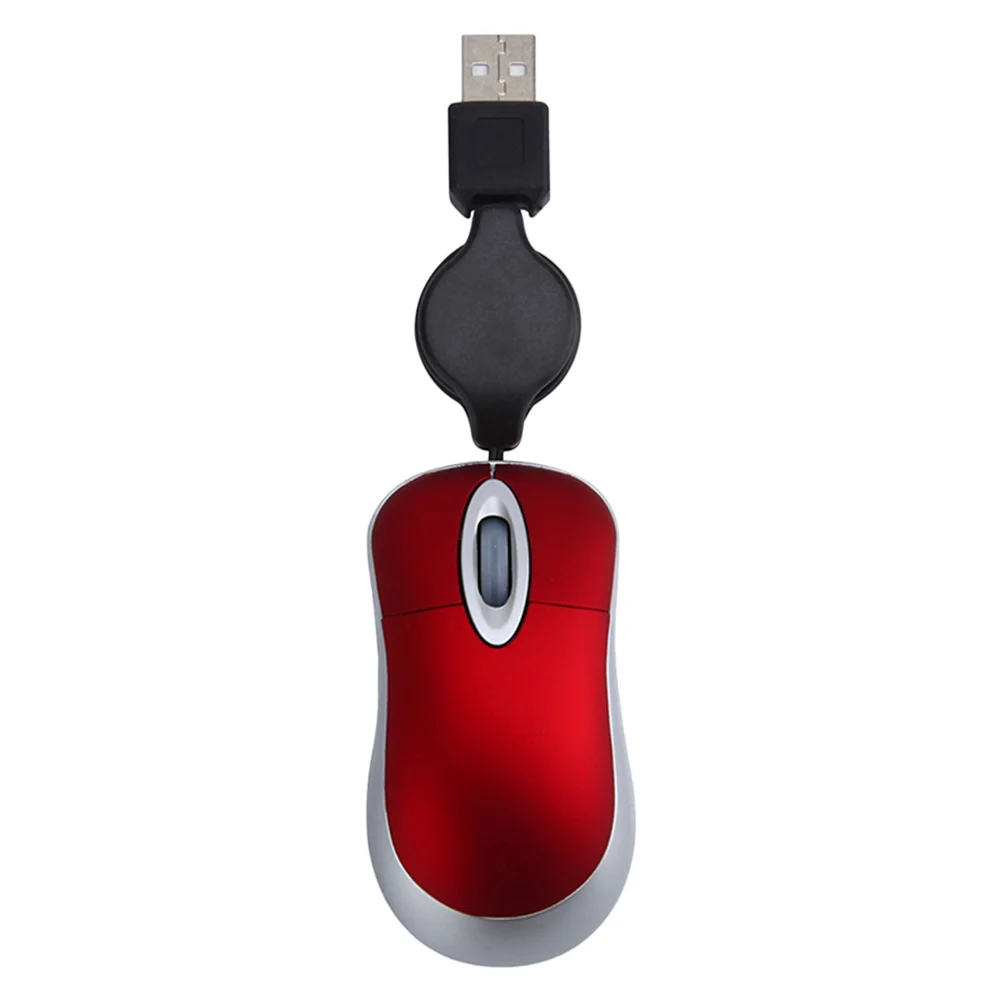 

Mouse Usb Wired Computer Laptop Gaming Mice Desktop Corded Comfortable Telescopic Working Portable Silent Mini Luminous Notebook