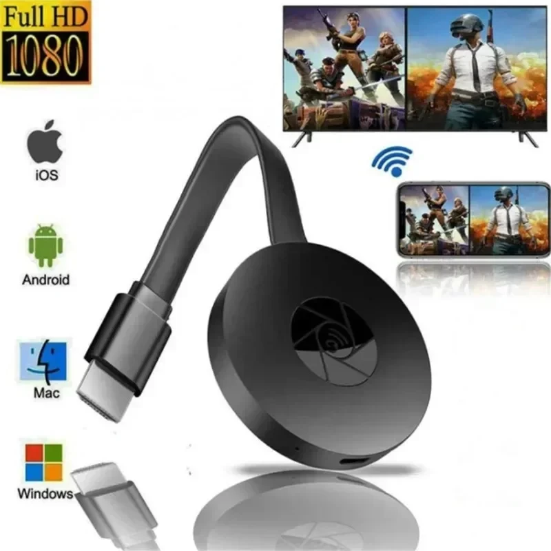Фото Новинка 2025 года, 1080p G2 для Mirascreen Display Anycast, Wi-Fi, Hdmi, портативный Miracast Dongle, совместимый с ТВ, Android, Ios, зеркальный экран №2
