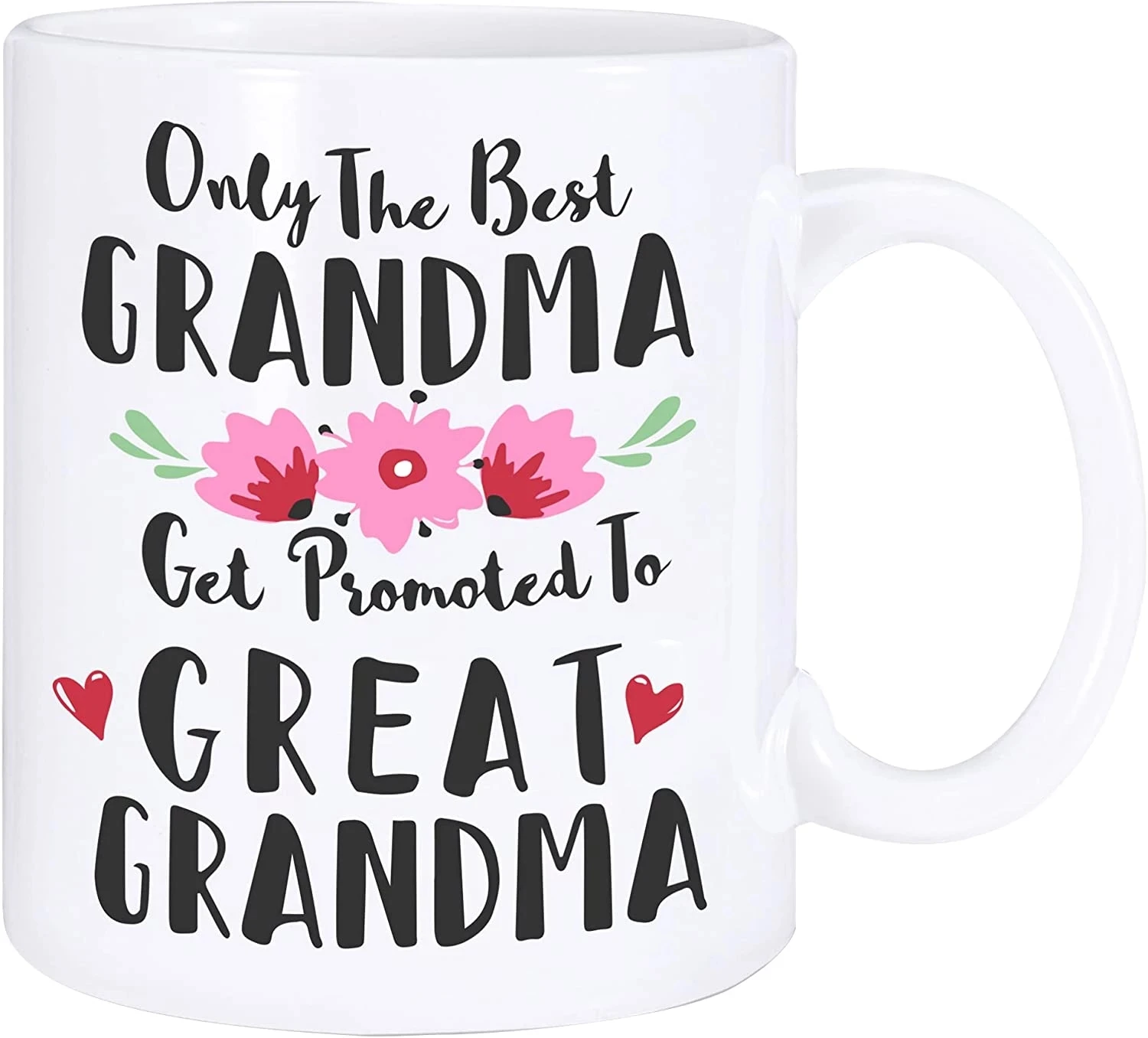 

Grandma Coffee Mugs Promoted to Great Grandmother Nana Cups Grandparents Gifts Drinkware Coffeeware Home Decal Mom Papa Mugen