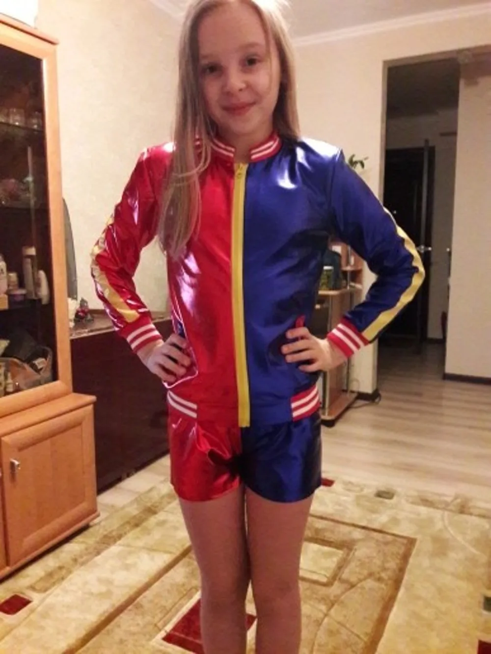 Hrley Quinn косплей костюм отряд самоубийц COS наряды Хэллоуин для девочек ролевых игр