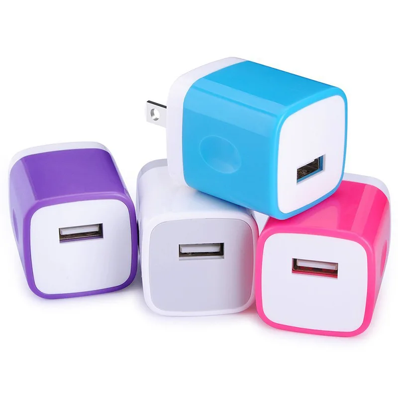 

USB Phone Charger Adapter 5V/1A US Plug Wall Charger Charging Block For iPhone