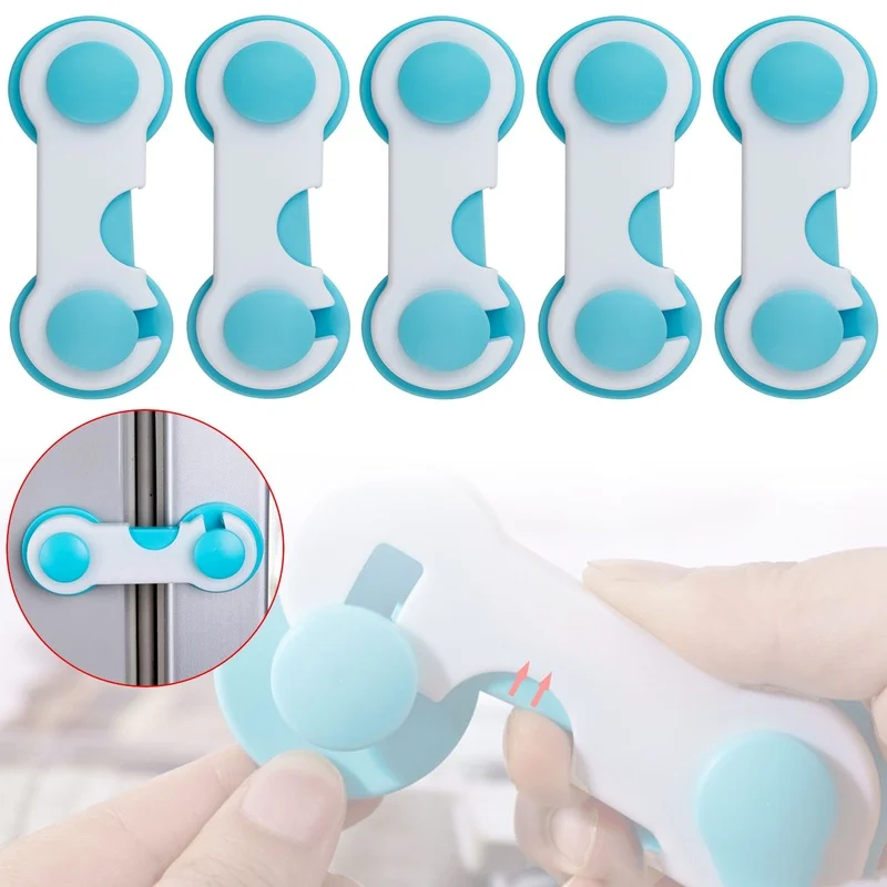 

5/10pcs Child Safety Plastic Cabinet Lock Baby Protection From Children Safe Locks for Refrigerators Security Drawer Latches