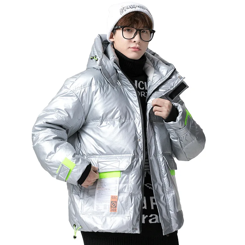 Men 2022 Winter New Warm Thick Hood Parkas Jacket Coat Men Autumn Outwear Outfits Classic Windproof Pocket Parka Down Jacket