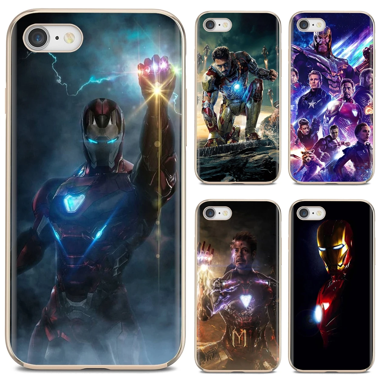 

TPU Cover Bag For iPod Touch iPhone 10 11 12 Pro 4S 5S SE 5C 6 6S 7 8 X XR XS Plus Max 2020 Marvel Iron Man Avengers Endgame
