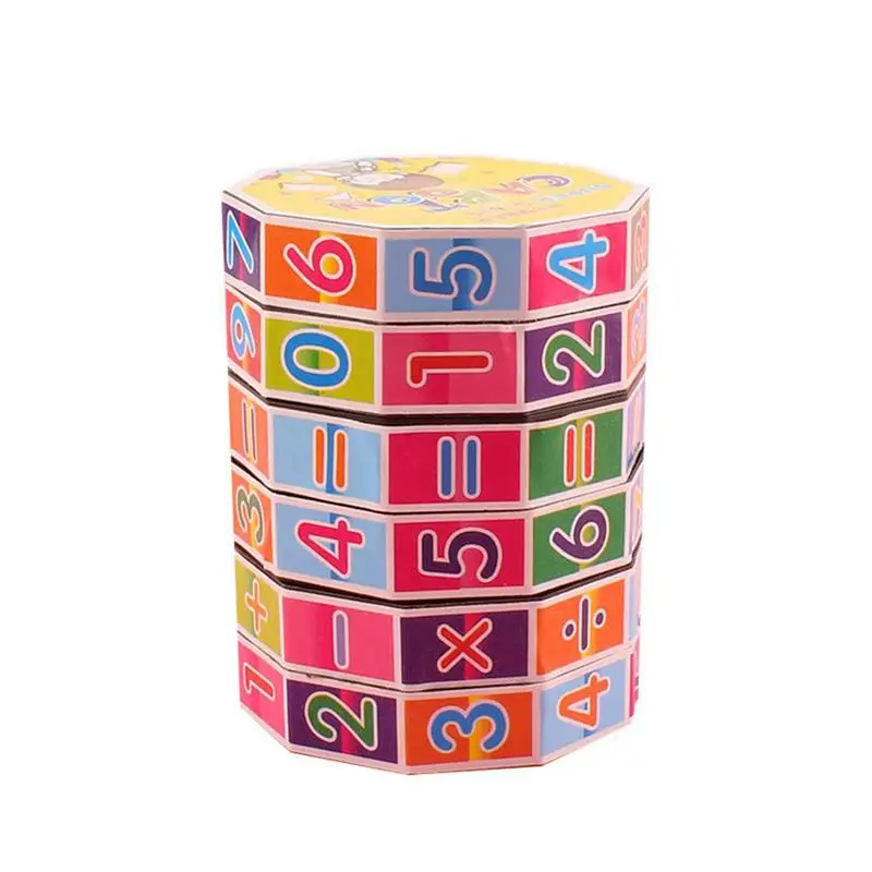 

Math Magic Cube Cylindrical Math Numbers Puzzle Toy Mathematics Numbers Puzzles Game For Children Kids Learning Educational Toys