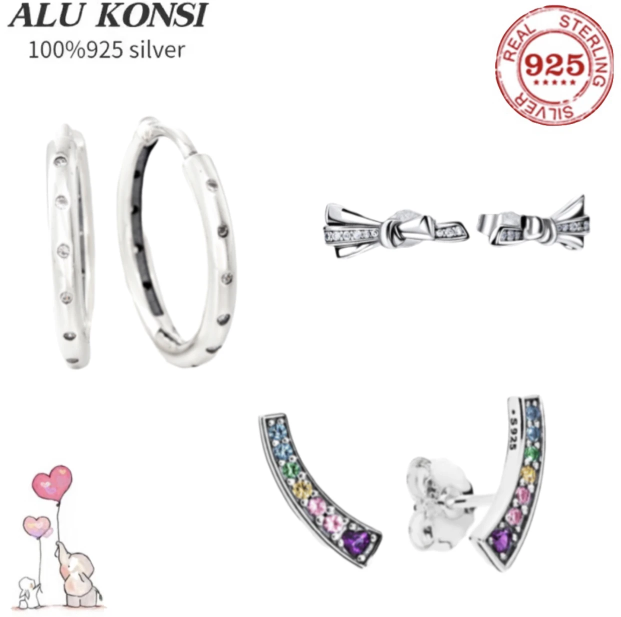 

Горячая Распродажа, высокое качество, 100% Стерлинговое Серебро 925 пробы, подходящий под Оригинальный Женский бант, темпераментная Роскошная бижутерия «сделай сам», подарок