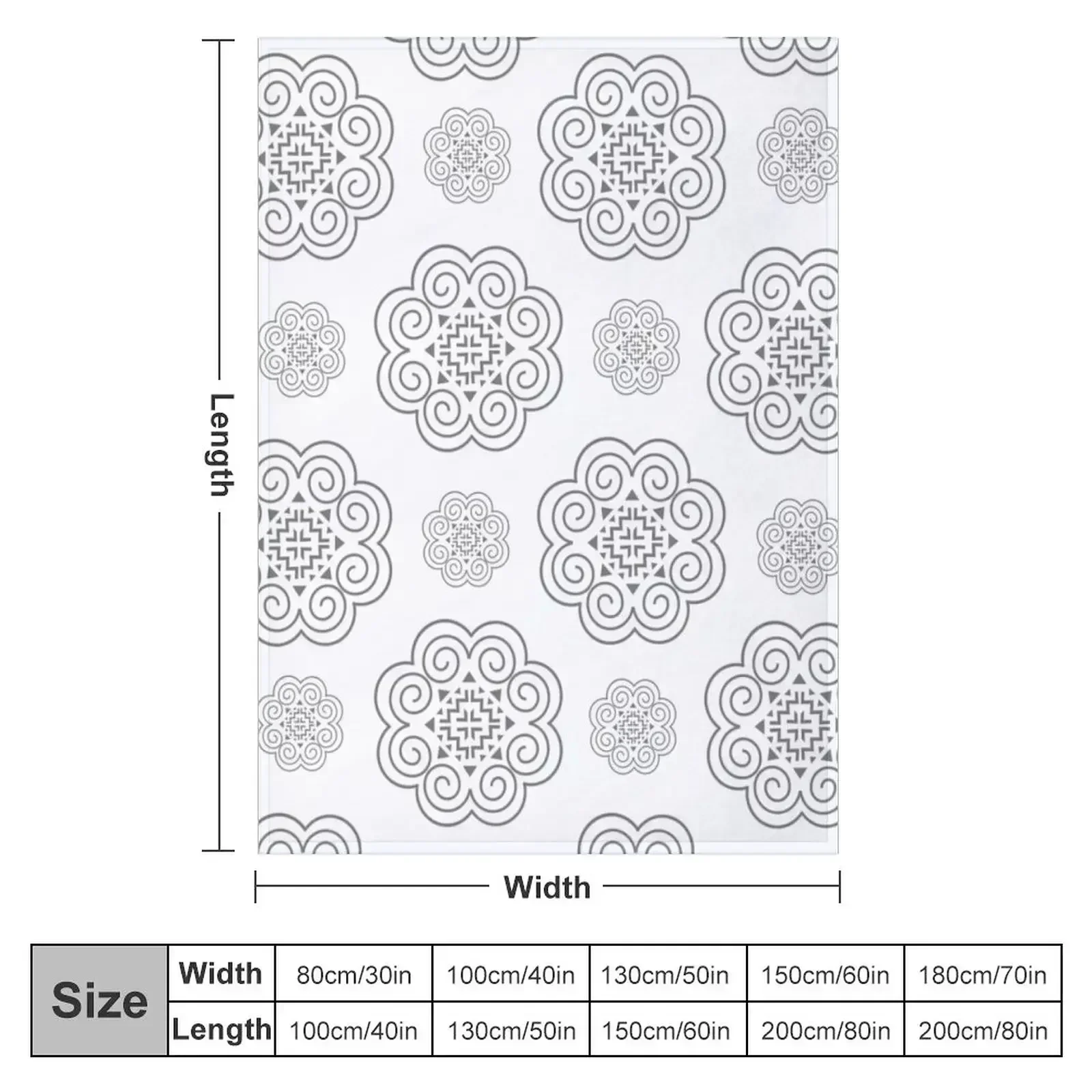 Одеяло с дизайном символа Хмонг персонализированные подарочные украшения