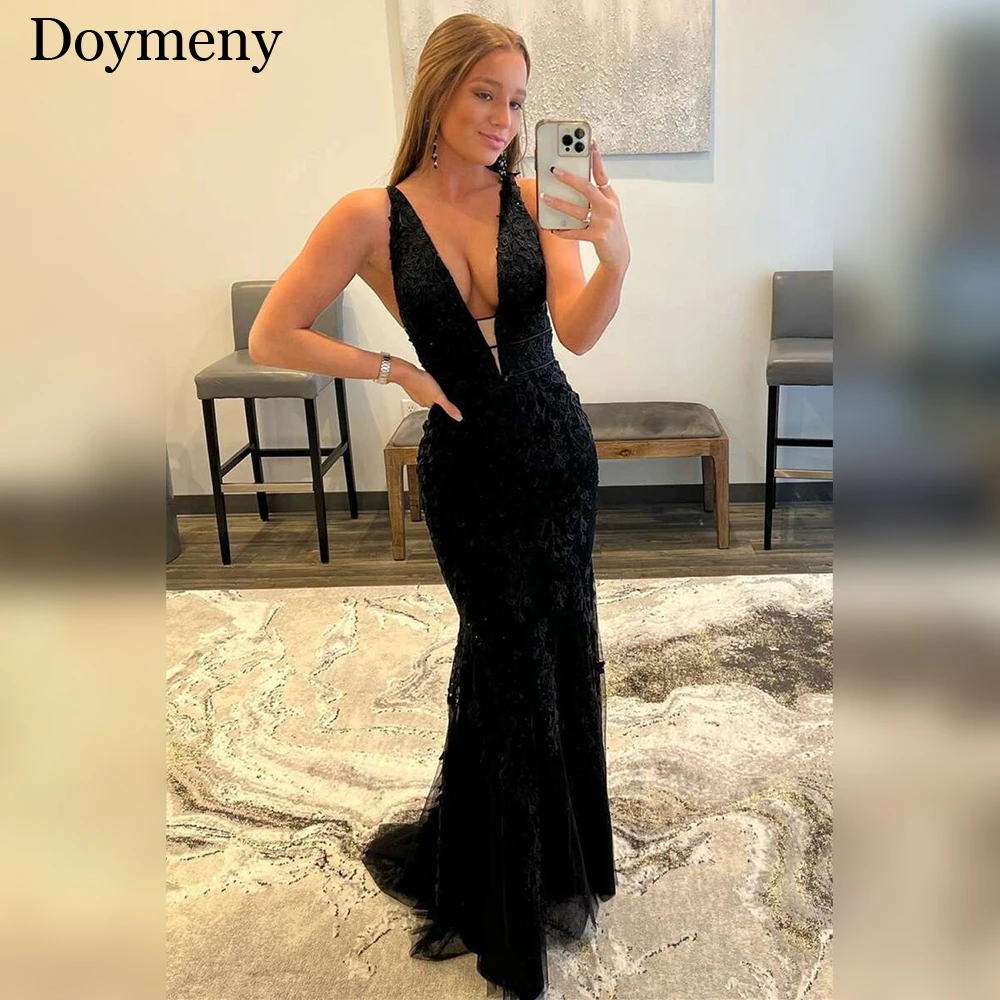 Doymeny вечерние платья с V-образным