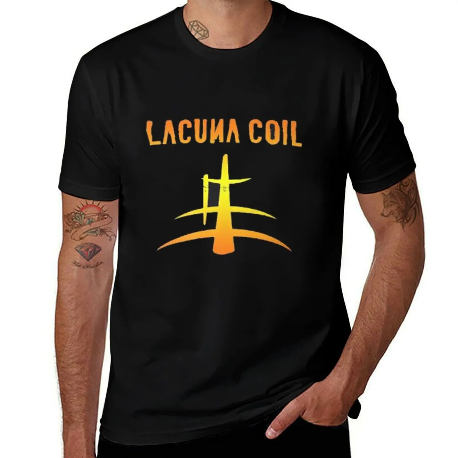 Фото Футболка Lacuna Coil Band Lacuna Nin NOFX Green Day, быстросохнущая, для выступлений №1
