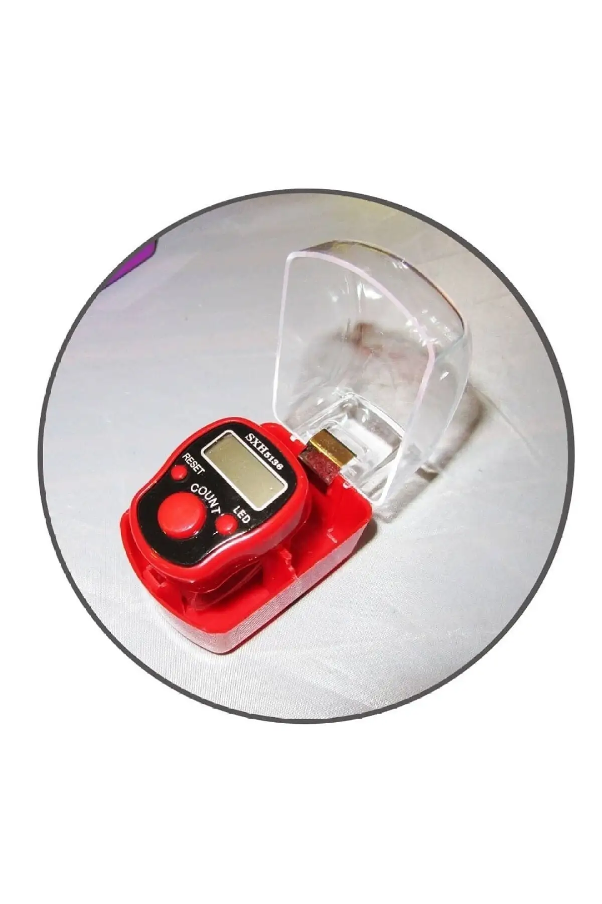

Lighted ring Zikirmatik-red rosary other accessory