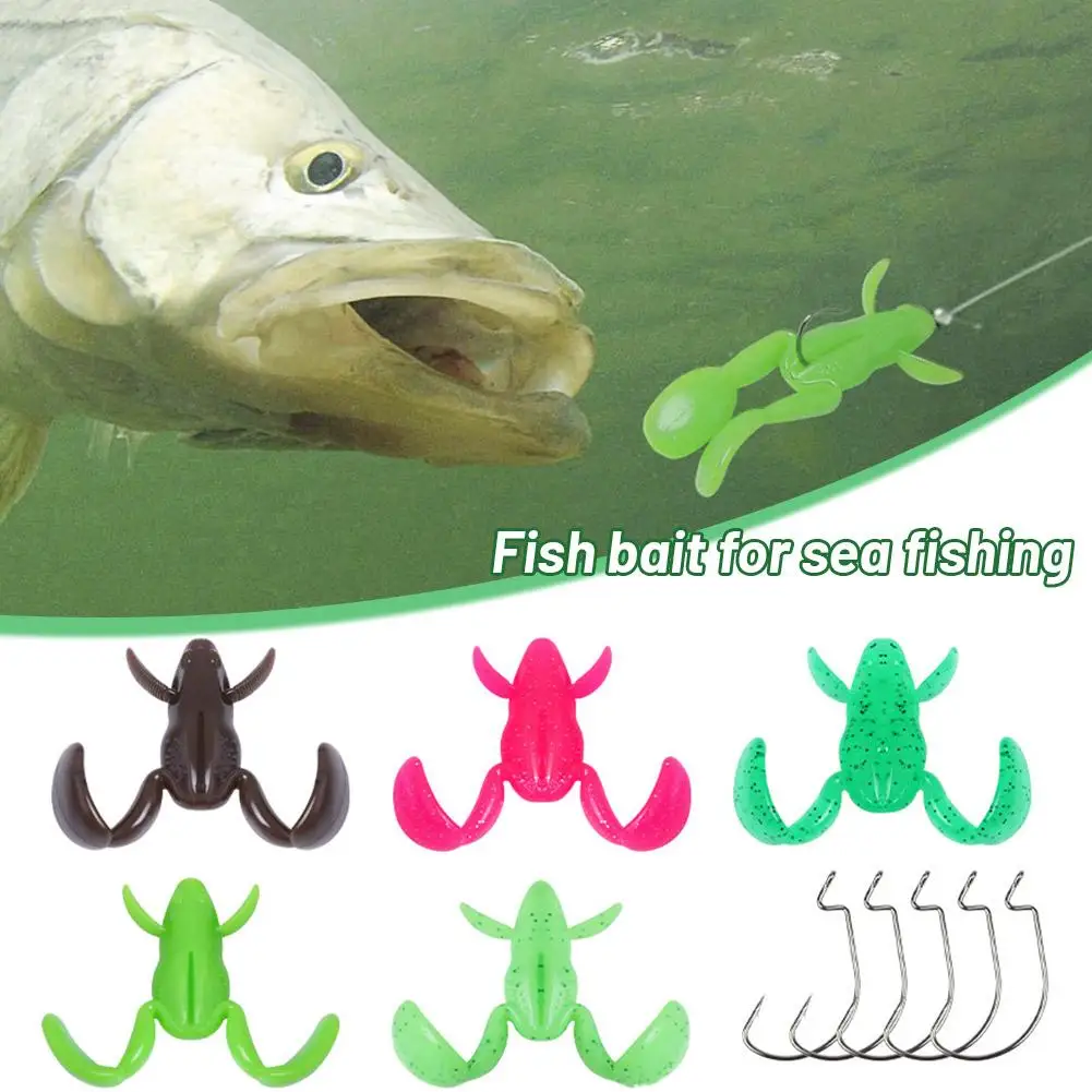 Уличная рыболовная педаль Luya Frog Kick Мягкая приманка Bass Tackle Thunder Blackfish