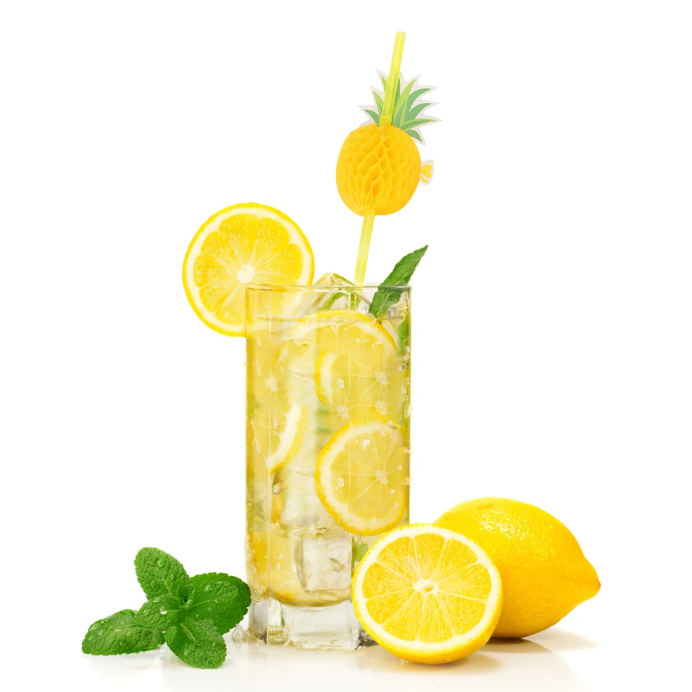 

50Pcs Disposable Drinking Straws Handmade Party Cocktail Juice Straws Supply Festival Birthday Party Decorations