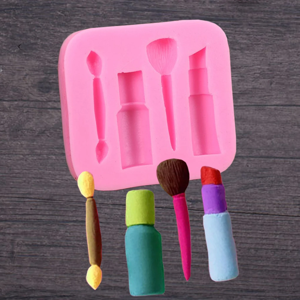 

Eye Shadow Blush Fondant Cake Mould Decoration Silicone Mold DIY Chote Biscuits Baking Tool