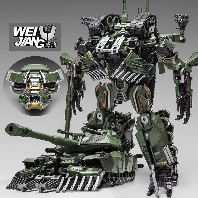 WeiJiang WEI JIANG M04 M-04 Brawl Transformation Alloy Oversize SS Leader Camouflage Tank M1A1 Mode KO Action Figure Robot Toys