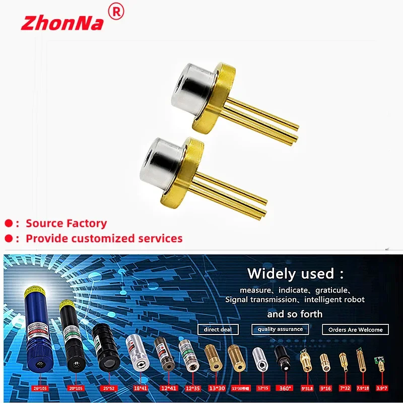 Фото 1PC405nm100 Модуль УФ-лазерного диода ZN-LDB-2 для DIY, датчик, светодиодный электронный дизайн, трубка излучения синего света, Guāngyuán J فاsh VIDEO F 스 №2