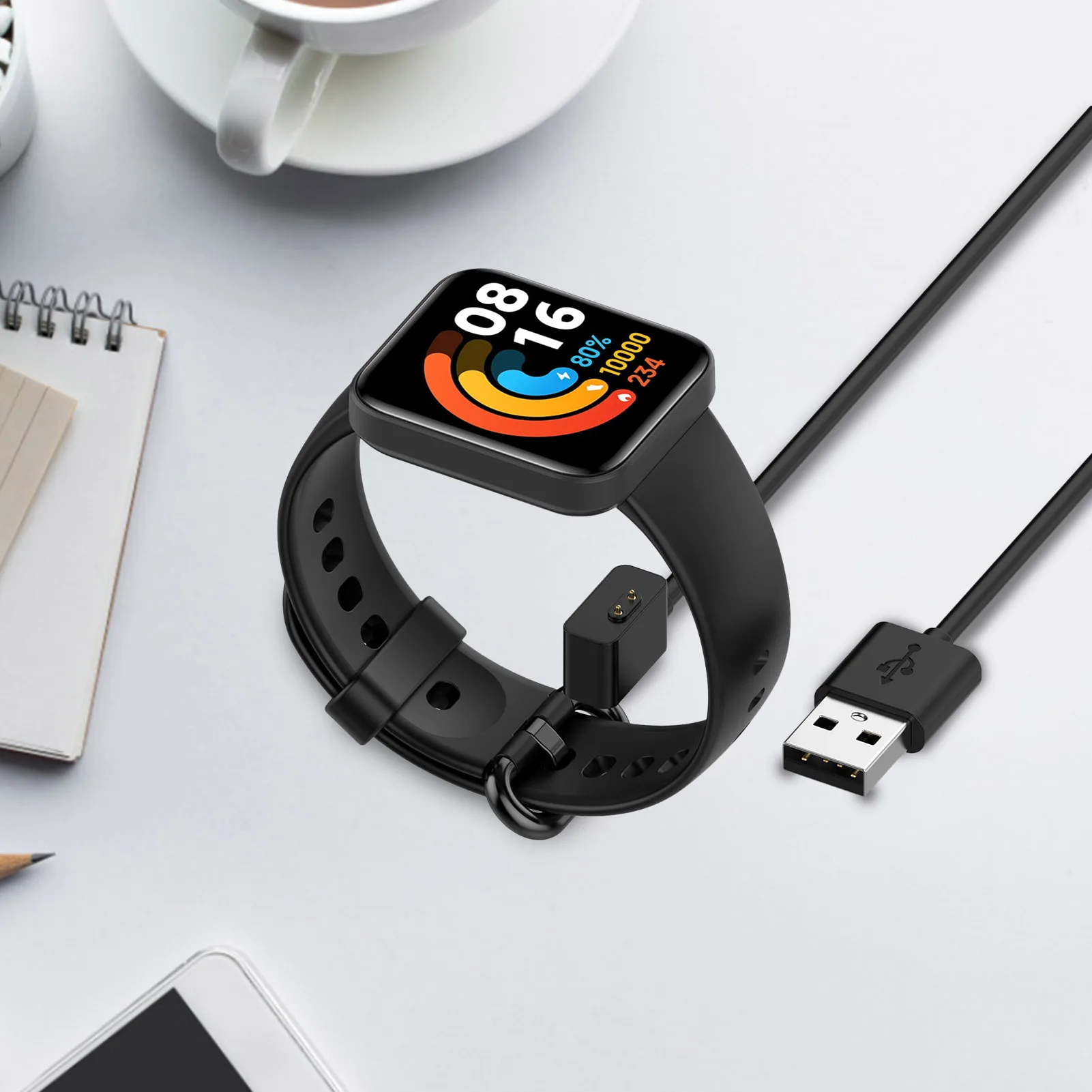 

USB-кабель для зарядки смарт-браслета, подходит для Mi Watch 2 Lite/Redmi Watch 2
