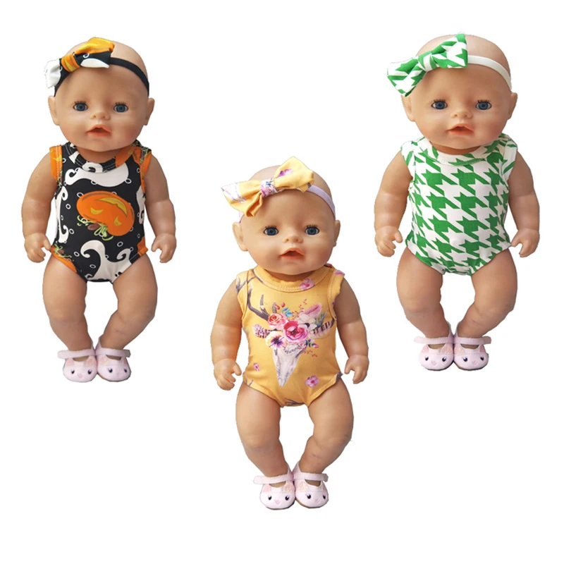 

Комбинезоны Детские 43 см для кукол, 17 дюймов, комбинация, костюм для прыжков, игрушки, детские подарки