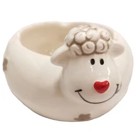 creative ceramic ashtray retro personality and kindness sheep and zodiac animal ashtray storage and savings animal decoration