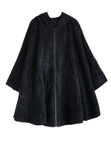 XITAO, куртки с рукавами «летучая мышь», пальто, однотонная Повседневная Женская Вельветовая куртка с капюшоном и воротником, осень 2023, свободное новое пальто ZZ0233